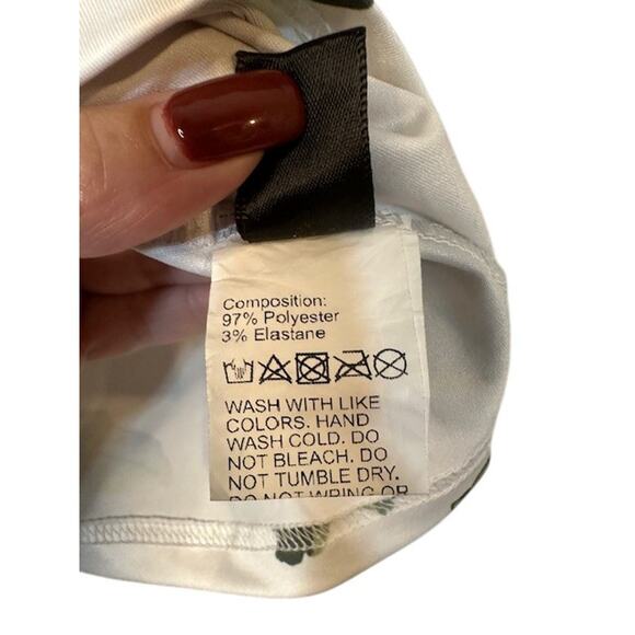 SHEIN white Multi Color Floral Cropped Stretch Tank Top Women Sz XS - Picture 6 of 6